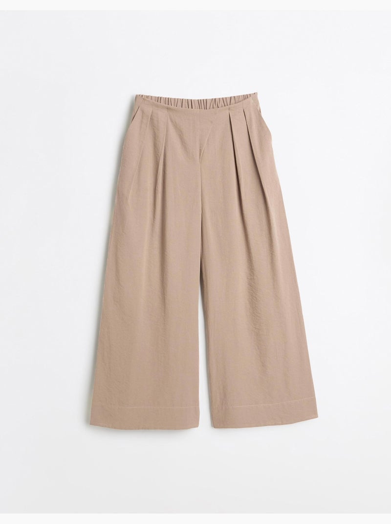 Pantalones de pierna ancha, mo fashion Beige - Kiabi