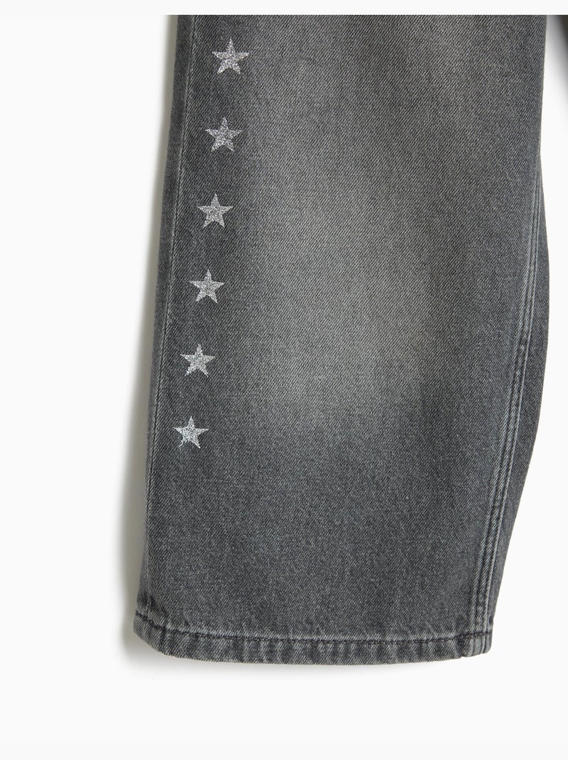 Pantalones de pierna ancha, mo fashion Gris - Kiabi