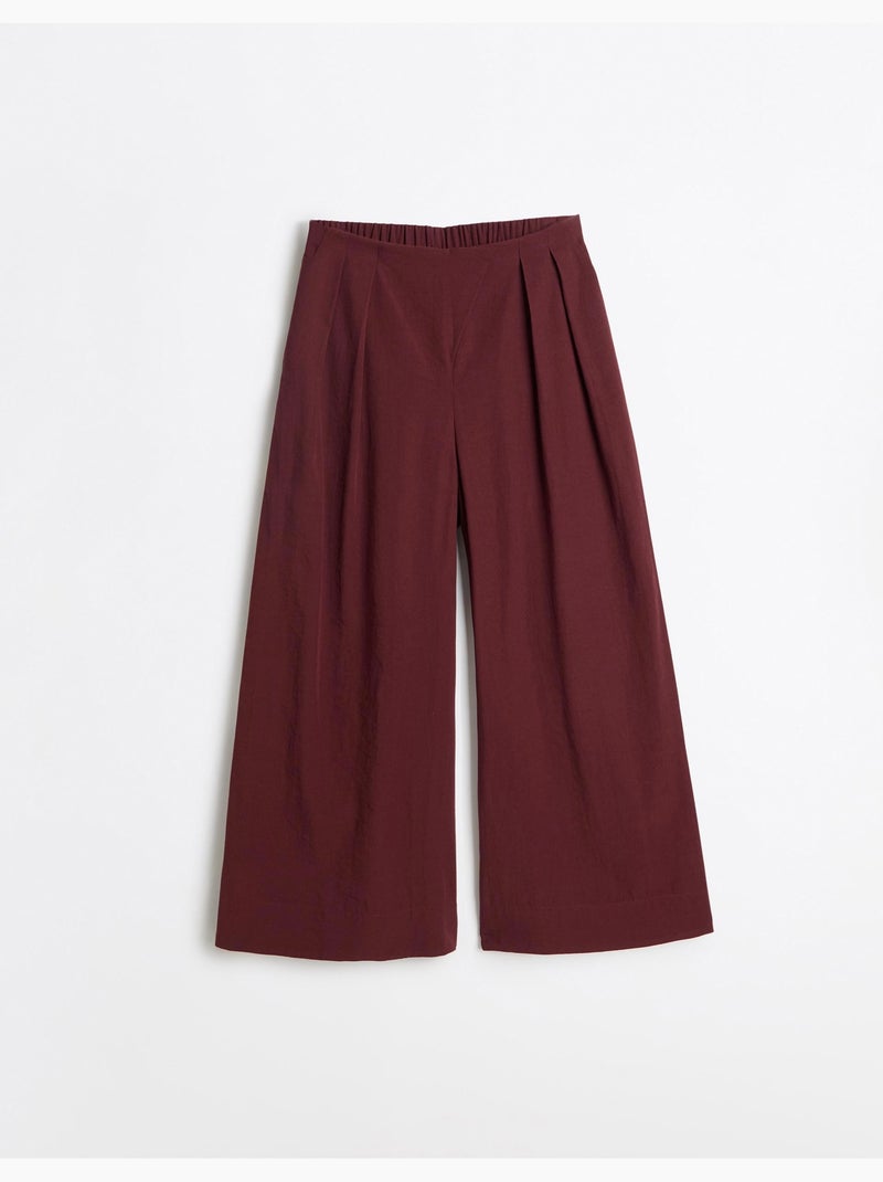 Pantalones de pierna ancha, mo fashion Rojo - Kiabi