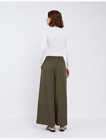 Pantalones de pierna ancha, mo fashion