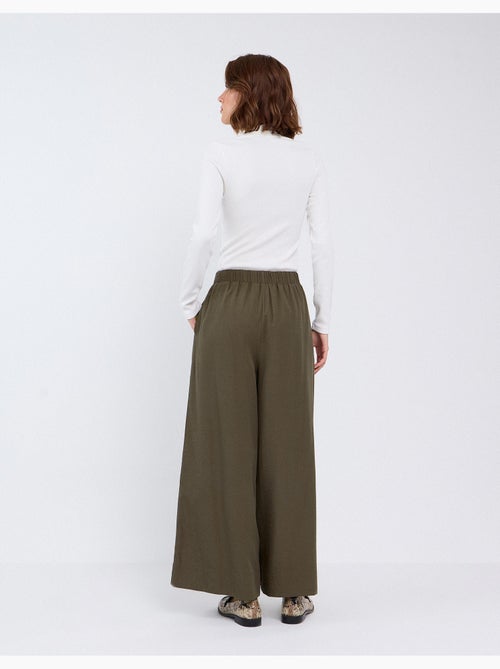 Pantalones de pierna ancha, mo fashion - Kiabi Pantalones de pierna ancha, mo fashion - Kiabi
