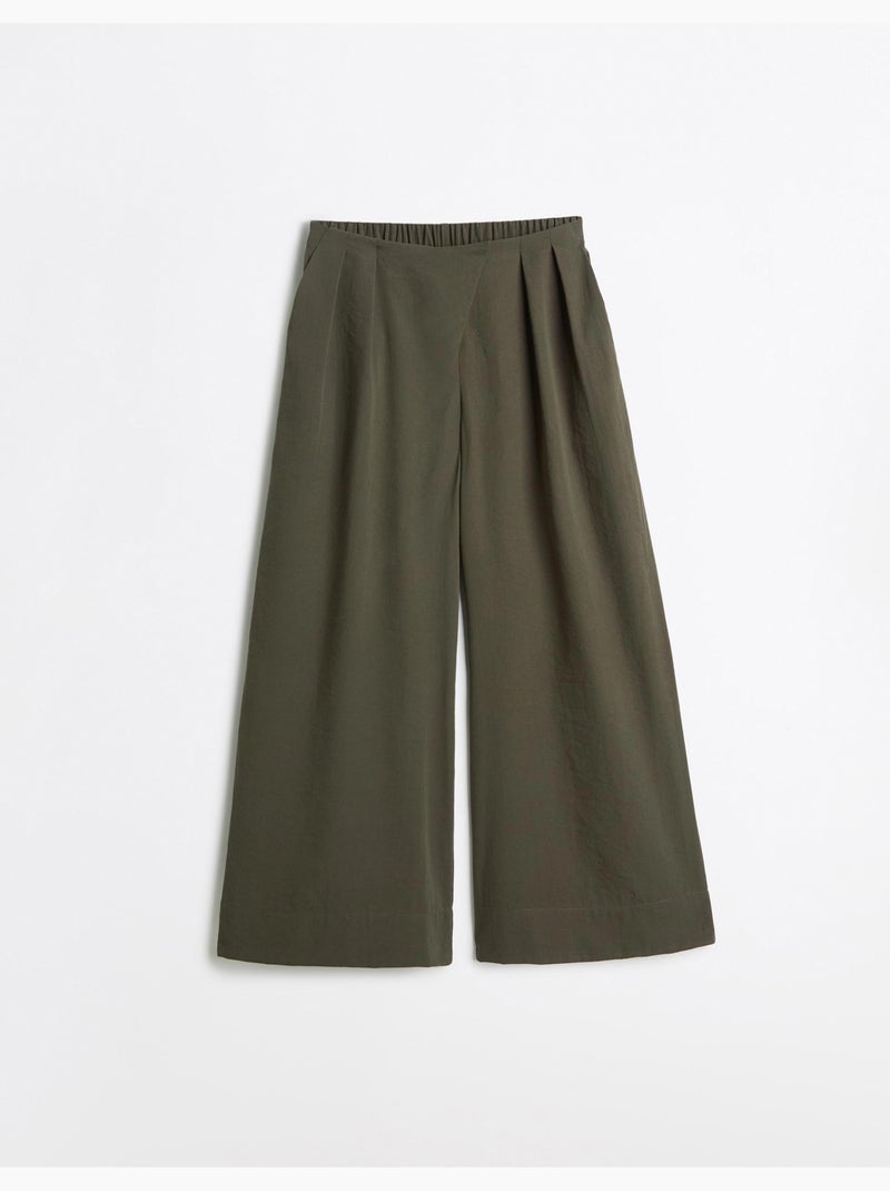 Pantalones de pierna ancha, mo fashion Verde - Kiabi