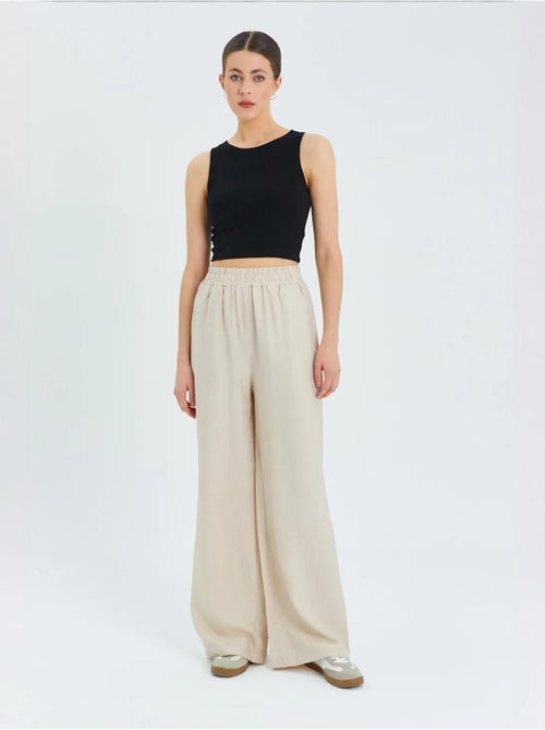 Pantalones de pierna ancha y cintura alta mixray - Kiabi