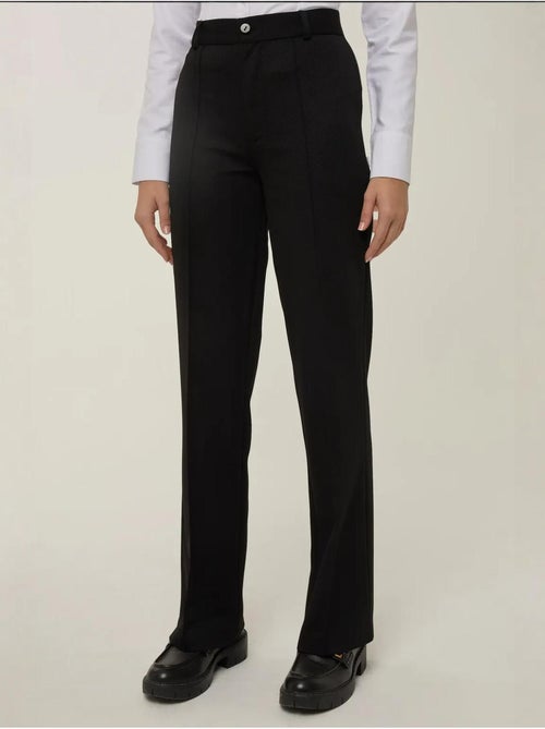 Pantalones de pierna recta con detalle de costura - Kiabi Pantalones de pierna recta con detalle de costura - Kiabi