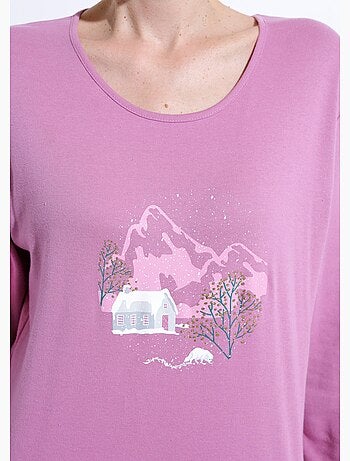 Pantalones de pijama a cuadros de franela de algodón cálido - Afibel