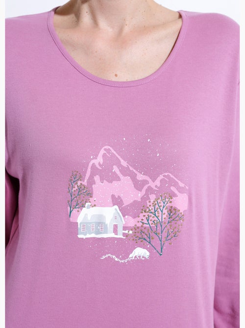 Pantalones de pijama a cuadros de franela de algodón cálido - Afibel - Kiabi