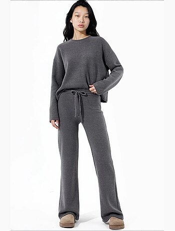 Pantalones de poliéster-algodón para mujer busem