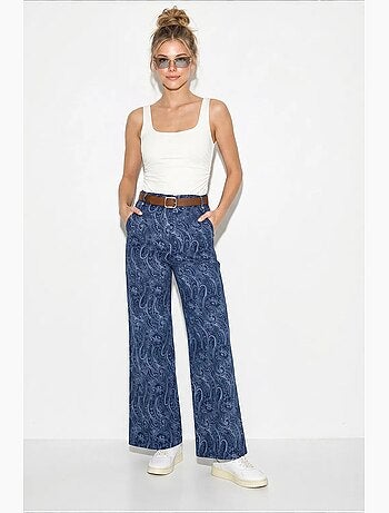 Pantalones de poliéster-algodón para mujer lucci