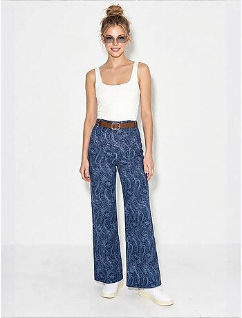 Pantalones de poliéster-algodón para mujer lucci
