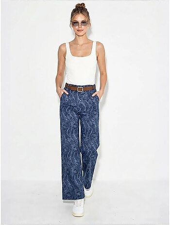 Pantalones de poliéster-algodón para mujer lucci