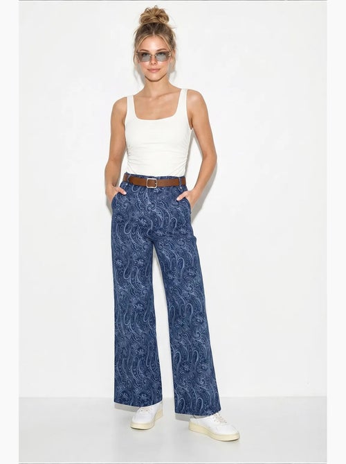 Pantalones de poliéster-algodón para mujer lucci - Kiabi Pantalones de poliéster-algodón para mujer lucci - Kiabi