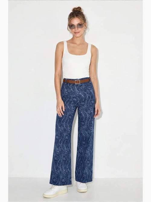 Pantalones de poliéster-algodón para mujer lucci - Kiabi Pantalones de poliéster-algodón para mujer lucci - Kiabi