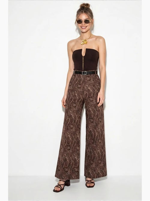 Pantalones de poliéster-algodón para mujer lucci - Kiabi Pantalones de poliéster-algodón para mujer lucci - Kiabi