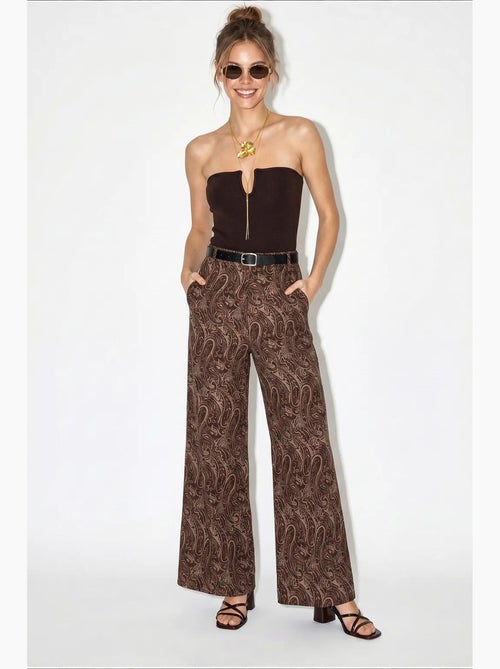 Pantalones de poliéster-algodón para mujer lucci - Kiabi Pantalones de poliéster-algodón para mujer lucci - Kiabi