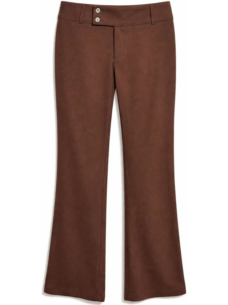 Pantalones de poliéster elástico para mujer mixray Marrón - Kiabi