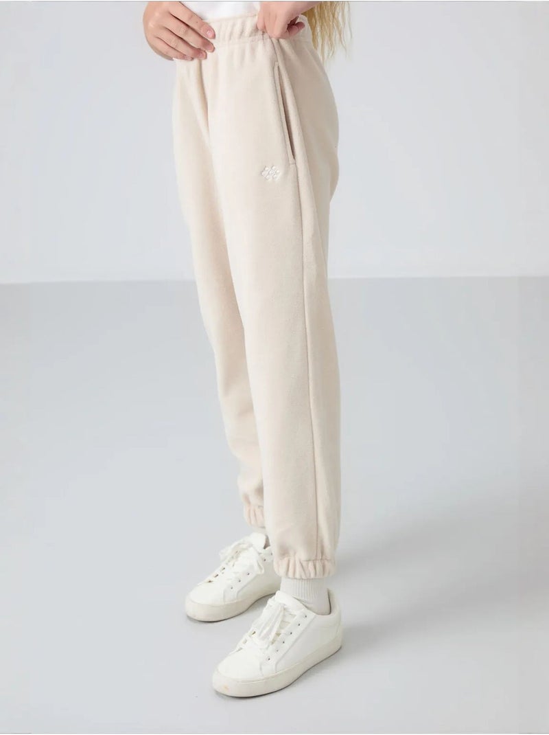 Pantalones de poliéster para jóvenes tommy Beige natural - Kiabi