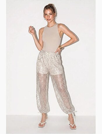 Pantalones de poliéster para mujer lucci