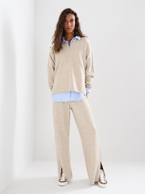 Pantalones de punto con lana, MO Fashion - Kiabi