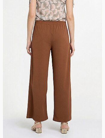 Pantalones de punto con ribete en la cintura - Afibel