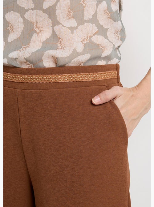 Pantalones de punto con ribete en la cintura - Afibel - Kiabi