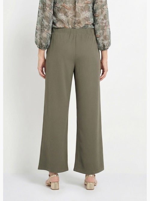 Pantalones de punto con ribete en la cintura - Afibel - Kiabi