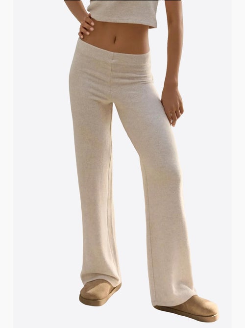 Pantalones de punto con textura suave y cintura elástica hiccup - Kiabi