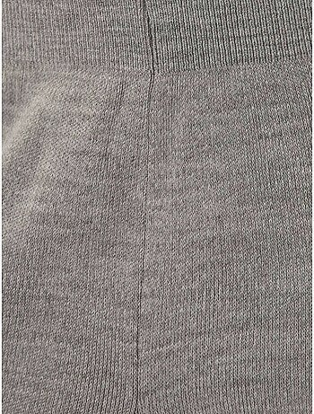 Pantalones de punto de cintura alta y pierna ancha