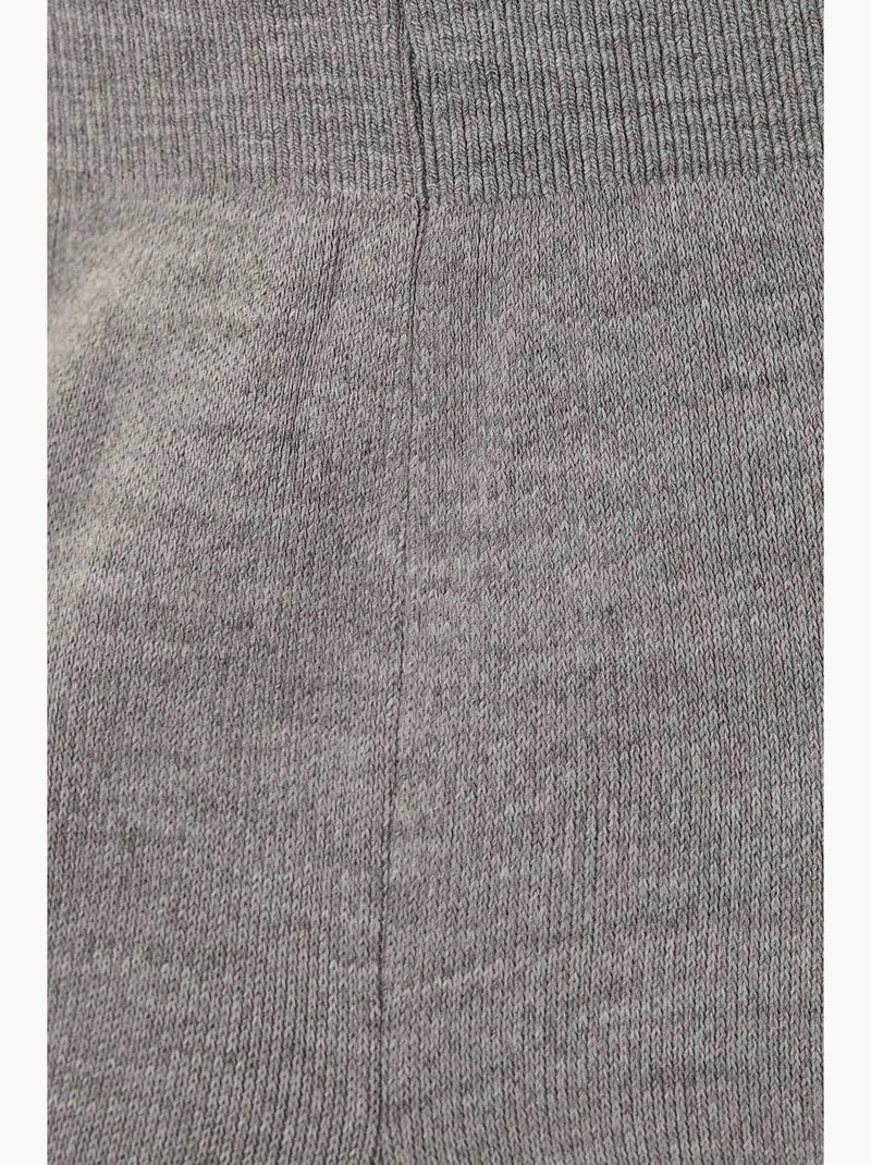 Pantalones de punto de cintura alta y pierna ancha hiccup Gris - Kiabi