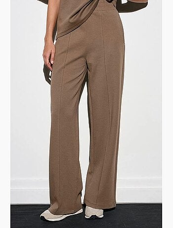Pantalones de punto de pernera ancha dilvin