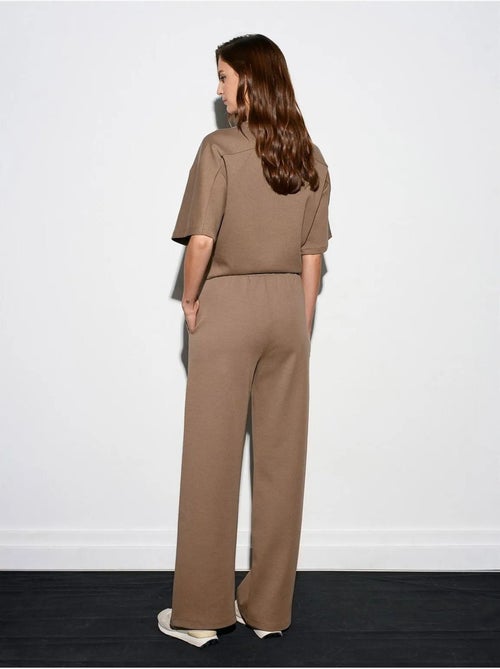 Pantalones de punto de pernera ancha dilvin - Kiabi Pantalones de punto de pernera ancha dilvin - Kiabi
