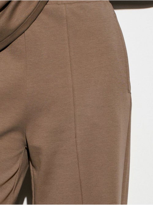 Pantalones de punto de pernera ancha dilvin - Kiabi Pantalones de punto de pernera ancha dilvin - Kiabi