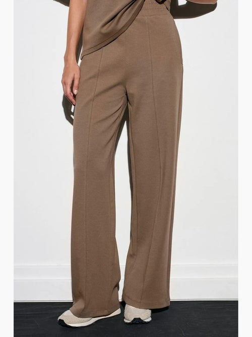 Pantalones de punto de pernera ancha dilvin - Kiabi Pantalones de punto de pernera ancha dilvin - Kiabi