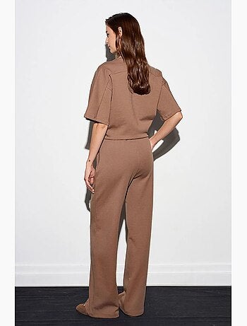 Pantalones de punto de pernera ancha dilvin