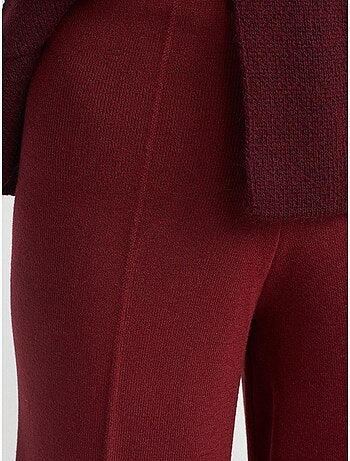 Pantalones de punto de pernera ancha para mujer dilvin