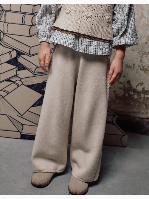 Pantalones de punto de pierna ancha B&S - Kiabi