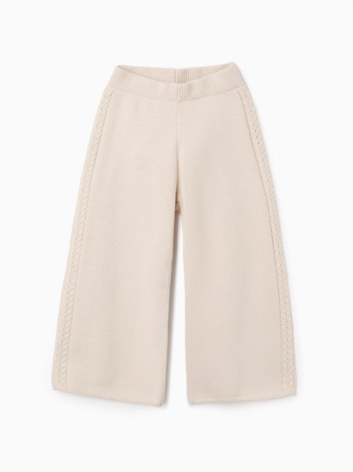 Pantalones de punto de pierna ancha B&S - Kiabi