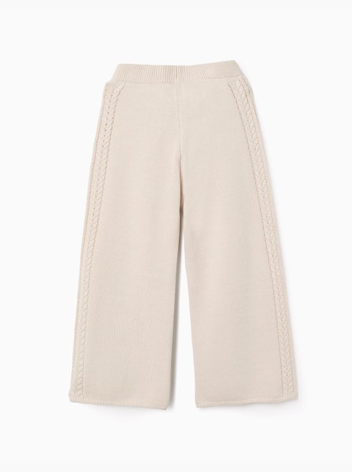 Pantalones de punto de pierna ancha B&S - Kiabi