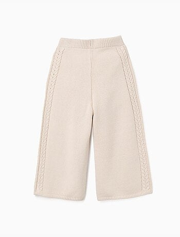 Pantalones de punto de pierna ancha B&S