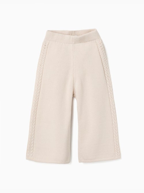 Pantalones de punto de pierna ancha B&S - Kiabi