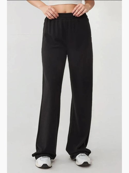 Pantalones de punto de pierna ancha con cintura elástica hiccup - Kiabi