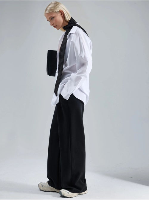 Pantalones de punto de pierna ancha y cintura alta busem - Kiabi