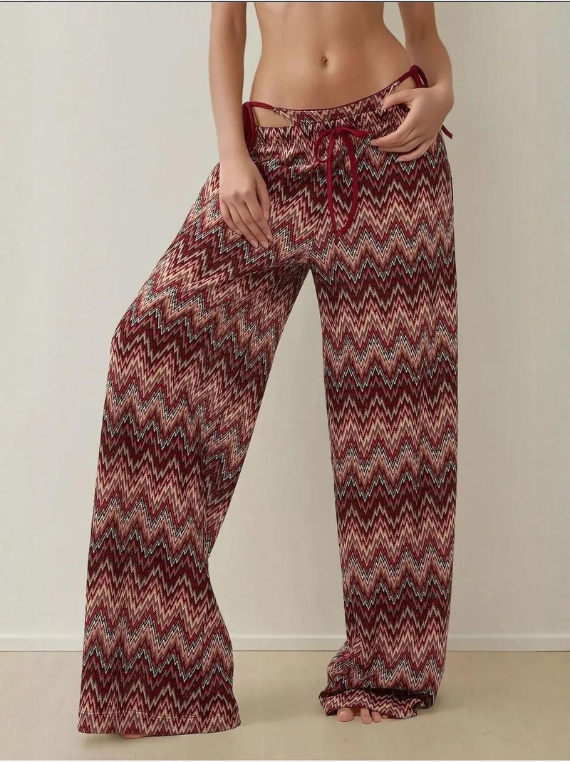 Pantalones de punto de pierna ancha y coloridos Multicolor - Kiabi