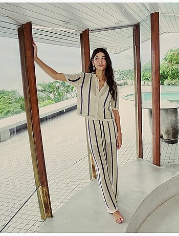 Pantalones de punto de punto, MO Fashion