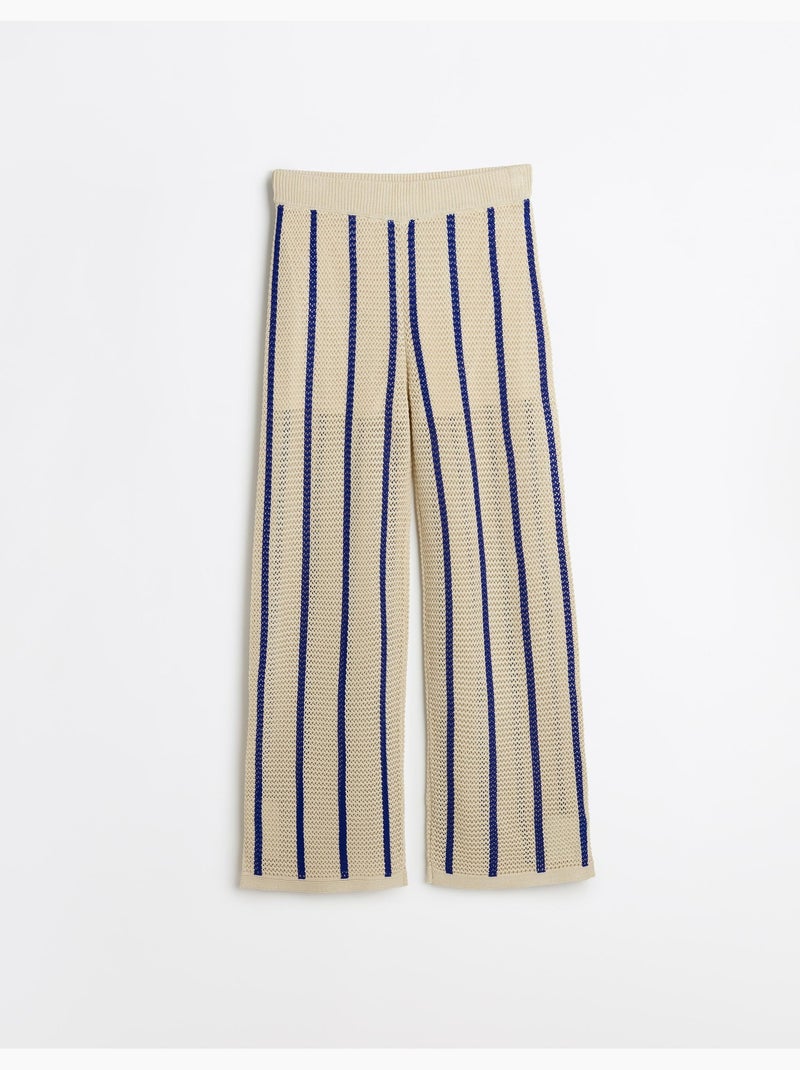 Pantalones de punto de punto, MO Fashion Azul - Kiabi