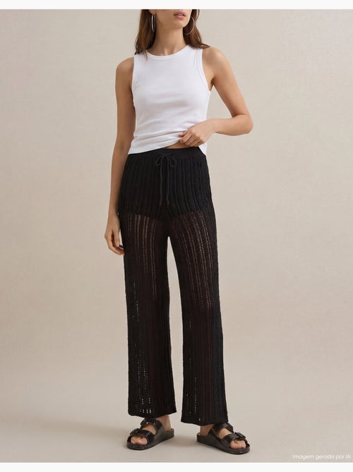 Pantalones de punto de punto, MO Fashion - Kiabi Pantalones de punto de punto, MO Fashion - Kiabi