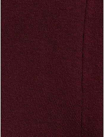 Pantalones de punto lurex de pernera ancha para mujer dilvin