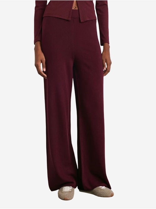 Pantalones de punto lurex de pernera ancha para mujer dilvin - Kiabi Pantalones de punto lurex de pernera ancha para mujer dilvin - Kiabi