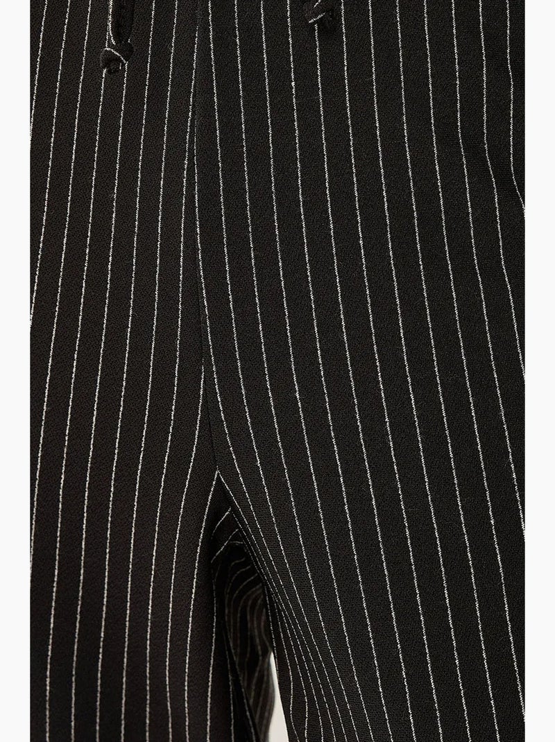 Pantalones de rayas con cintura elástica hiccup Negro - Kiabi