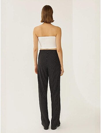 Pantalones de rayas con cintura elástica
