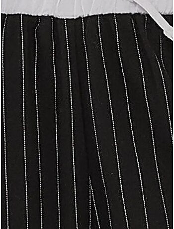 Pantalones de rayas con cintura elástica